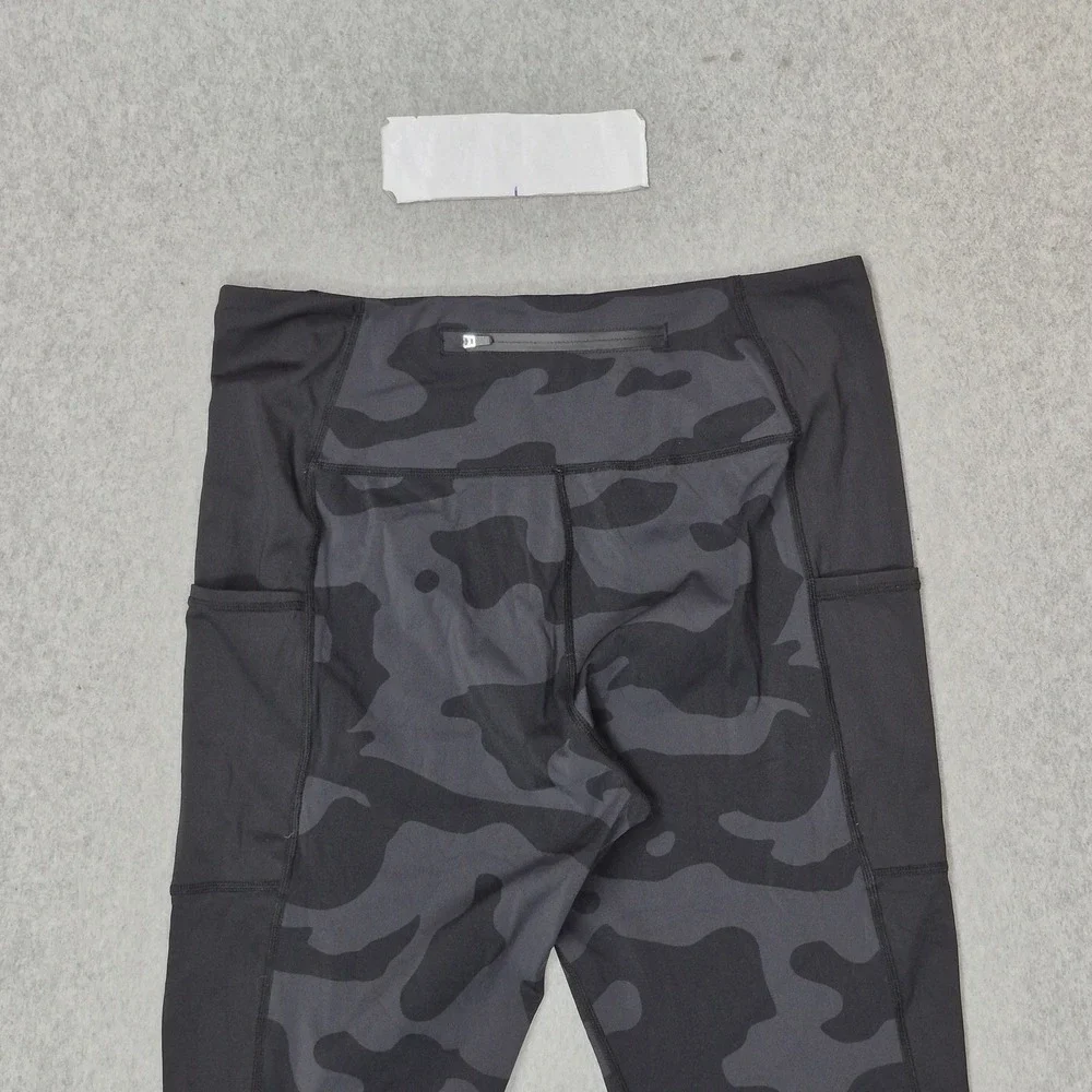 Fox Racing Women Activewear Pants L Black Camouflage Biker Running Legging